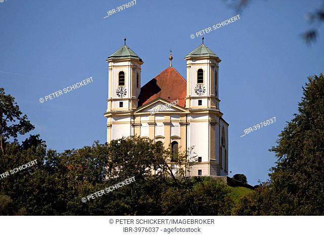 Pilgrimage church of St. Mary of the Assumption in Burghausen, Bavaria, Germany, Europe