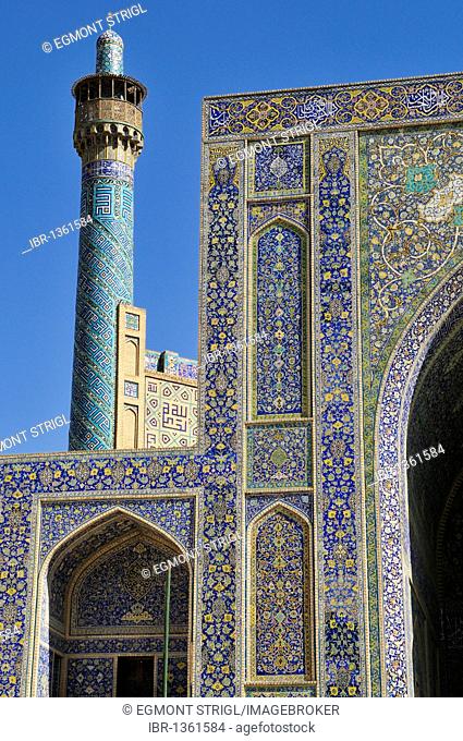 Shah or Imam, Emam Mosque at Meidan-e Emam, Naqsh-e Jahan, Imam Square, UNESCO World Heritage Site, Esfahan, Isfahan, Iran, Persia, Asia