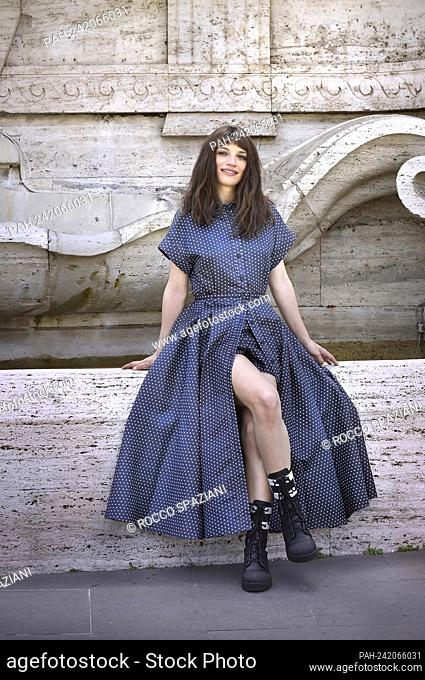 Italian actress Carlotta Antonelli poses in the photocall of the film Morrison. Rome (Italy), May 17th 2021. - Rome/Rome/Italien