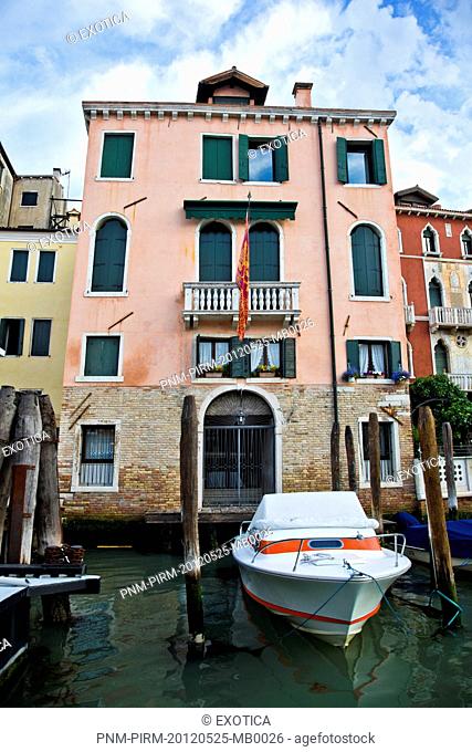 Buildings along a canal, Venice, Veneto, Italy