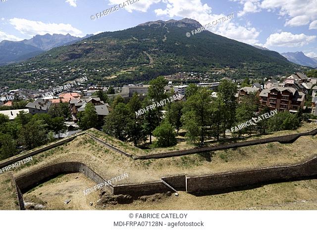The fortified surrounding wall built by Vauban