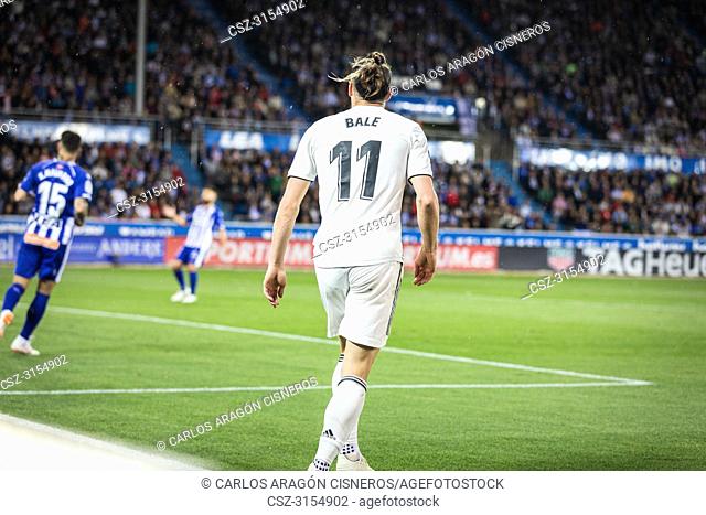 Gareth Bale, Real Madrid player in action during the La Liga match between Deportivo Alaves and Real Madrid CF at Estadio de Mendizorroza on October 6