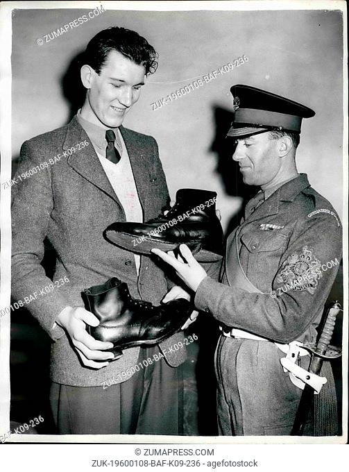 Feb. 28, 2012 - Tallest recruit brings his own boots. Robert waits for his 'issue' to be made-to-measure.: Believed to be the tallest recruit ever to join the...