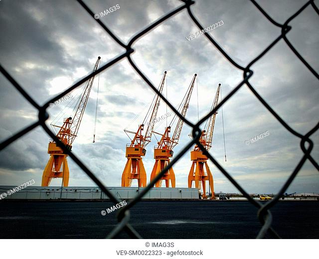 Cranes, Port of Huelva, Spain