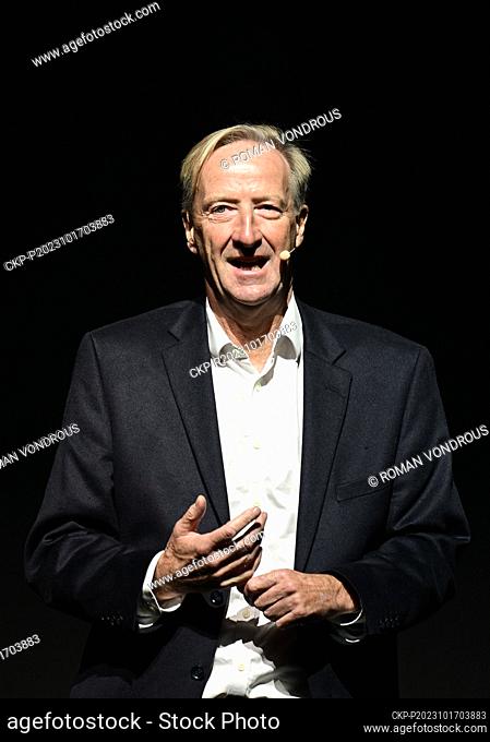 Former head of British intelligence service SIS Alex Younger attends the International conference SH!FTS in Prague, Czech Republic, October 17, 2023