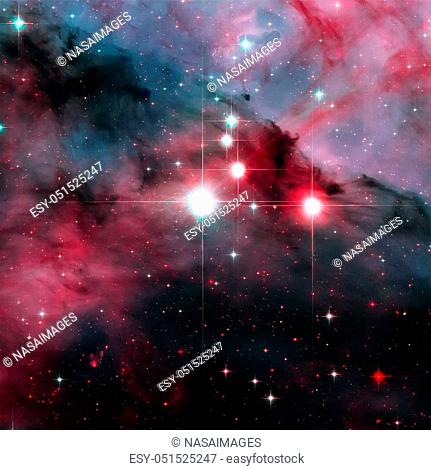 WR 25 is a Wolf-Rayet star in the turbulent star forming region Carina Nebula. It is consist in the Trumpler 16 cluster. Retouched colored image