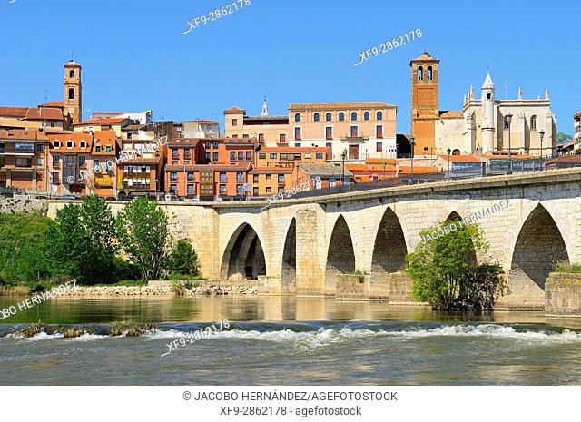 Tordesillas and Duero river.Valladolid province.Castilla y Leon.Spain
