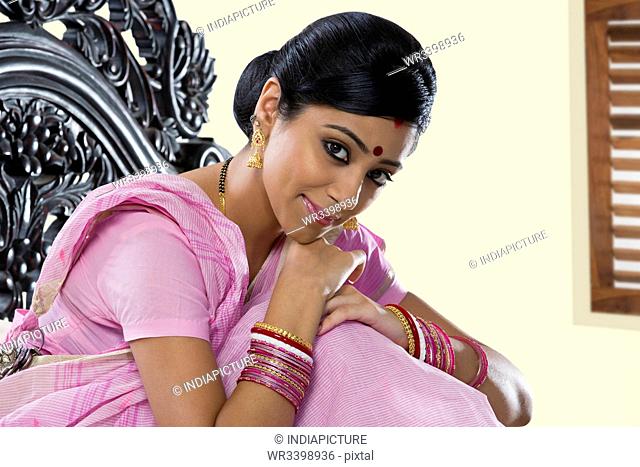 Portrait of a Bengali woman, Stock Photo, Picture And Royalty Free Image.  Pic. WR3398936 | agefotostock