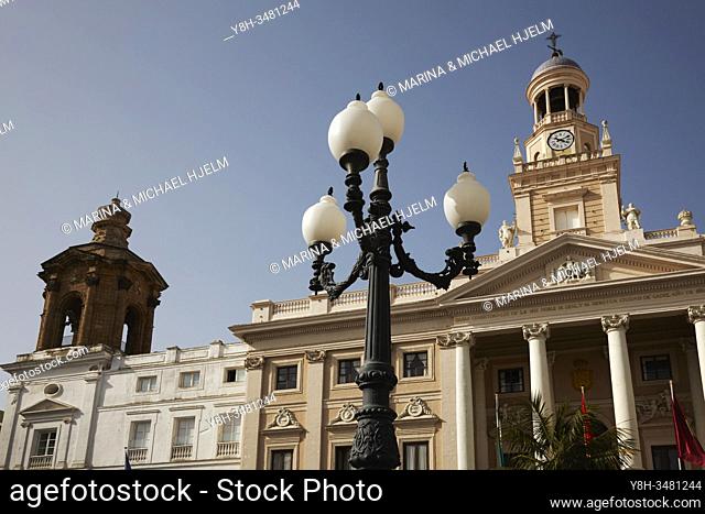 Town Hall and San Juan de Dios Curch; Cadiz; Andalusia; Spain