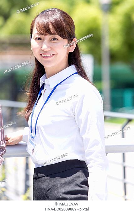 Business woman with smiling