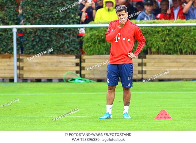 Muenchen, Germany 20 August 2019: 1. BL - 19/20 - FC Bayern Munich Training 20.08.2019 Philippe Coutinho (FC Bayern Munich)