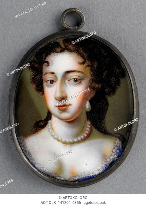Mary Stuart, 1662-95, wife of Willem III, circle of Charles Boit, 1689 - 1727, Portrait miniature