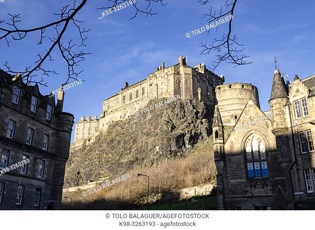 Edinburgh Castle, 12th century, Edinburgh, Lowlands, Scotland, United Kingdom