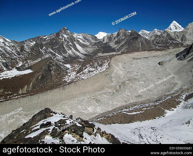 Nuptse Glacier, view from Chhukhung Ri