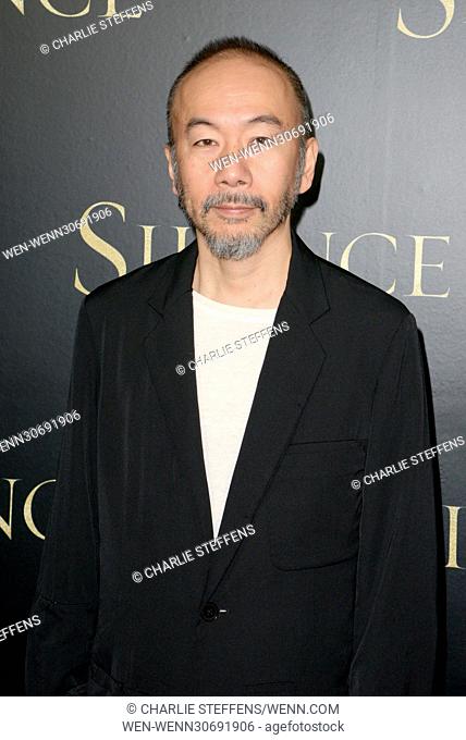 Shinya Tsukamoto attending the premiere of 'Silence' at the Directors' Guild Of America in Los Angeles, California. Featuring: Shinya Tsukamoto Where: Los...