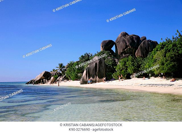 Grand Anse, Beach on La Digue, Seychelles, Indian Ocean, Africa