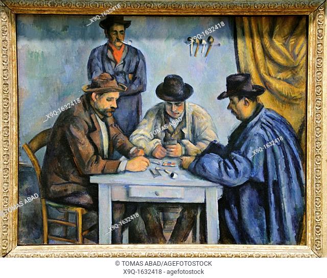 The Card Players, 1890-92, by Paul Cézanne French, Oil on canvas, 25 3/4 x 32 1/4 in, 65 4 x 81 9 cm, Metropolitan Museum of Art, New York City