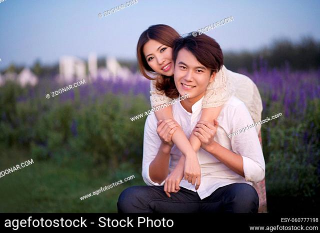The young couple romance high quality photo