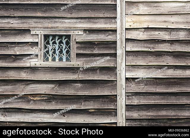 Canada, Nova Scotia, Port Royal, Port Royal National Historic Site, site of the first permanent European settlement north of Florida in 1605, building detail
