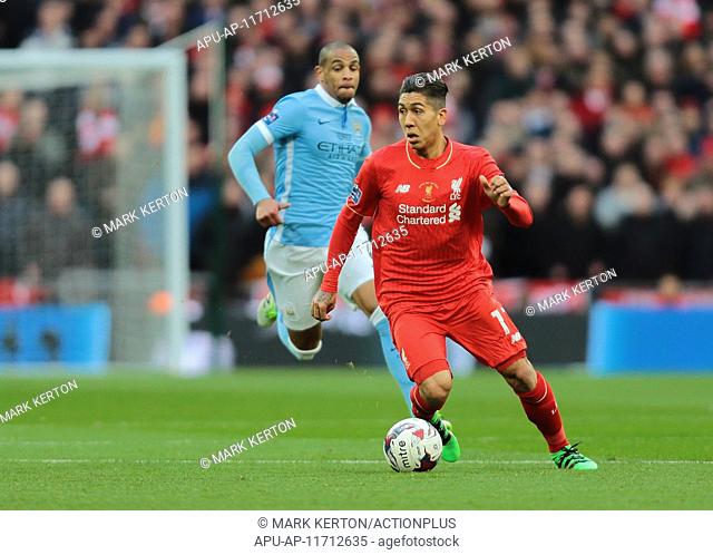2016 Capital One Cup Final Manchester City v Liverpool Feb 28th. 28.02.2016. Wembley Stadium, London, England. Capital One Cup Final