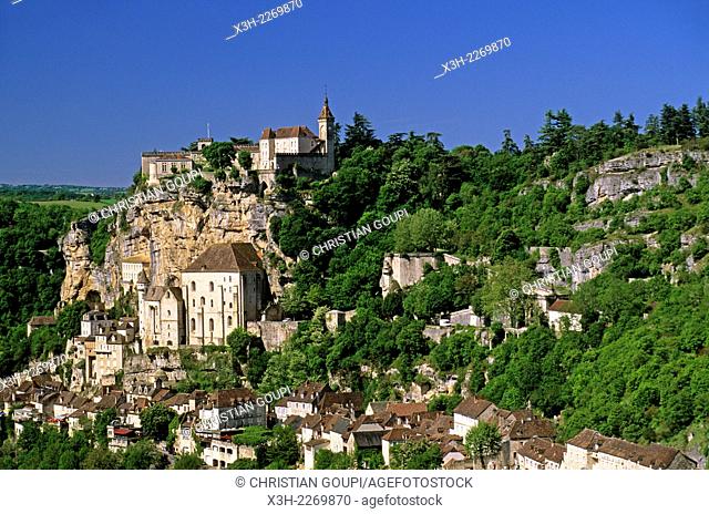 Rocamadour, Lot department, Midi-Pyrenees region, France, Europe
