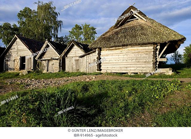 Fishing village, Altja, Lahemaa National Park, Estonia, Baltic States, Northeast Europe