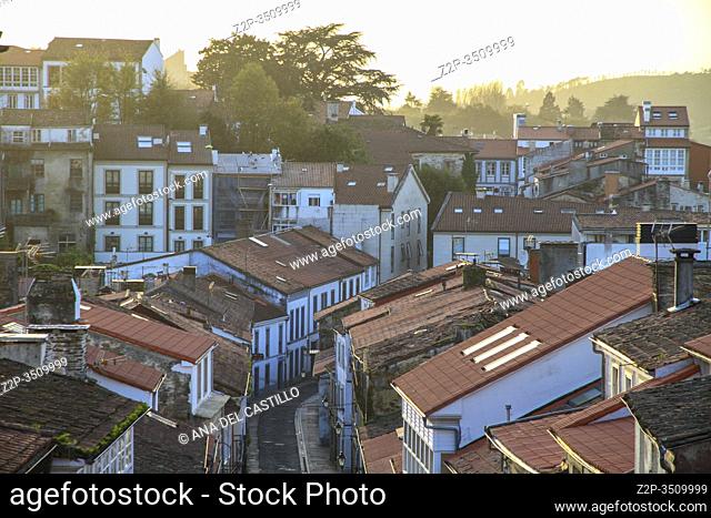 Rooftops of Santiago de Compostela Galicia Spain