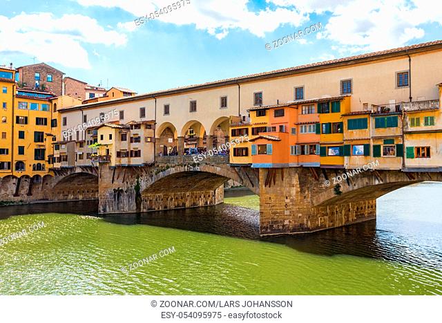 Ponte Vecchio arch bridge in Florence