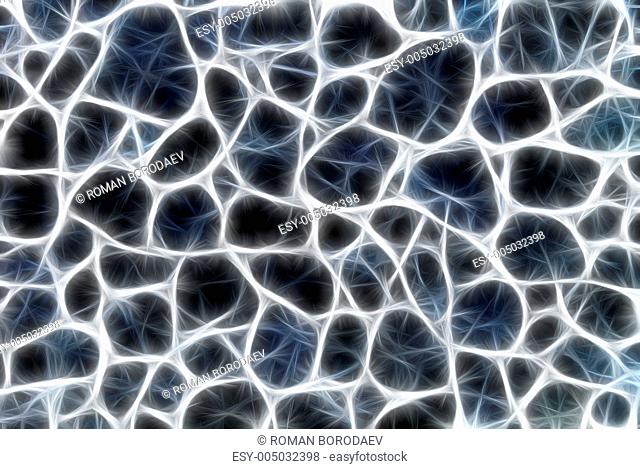 Abstract digitally generated energy fractal background
