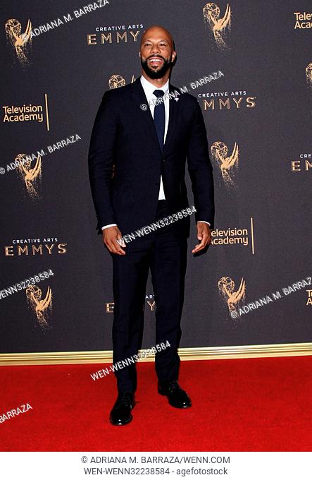 Creative Arts Emmy Awards 2017 Arrivals Day 1 held at the Microsoft Theatre L.A. LIVE in Los Angeles, California. Featuring: Common Where: Los Angeles