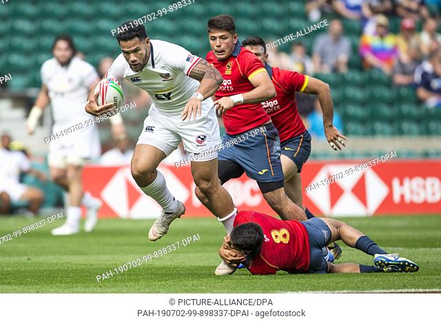 25 May 2019, Great Britain, London: The penultimate tournament of the HSBC World Rugby Sevens Series on 25 and 26 May 2019 in London (GB)