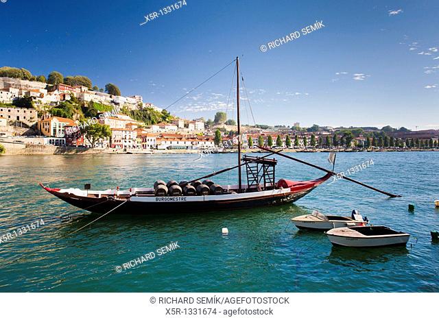 rabelo typical boat, Porto, Douro Province, Portugal