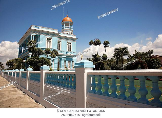 View to the Palacio Azul or Blue Palace at Punta Gorda, Cienfuegos, Cuba, Central America