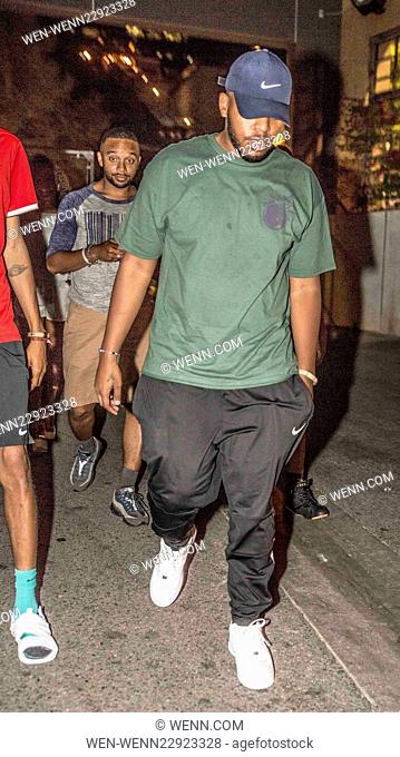 Quentin Miller arriving at the 'Born N Camden Tour' sponsored by PresidentialRX Featuring: Quentin Miller Where: Santa Ana, California