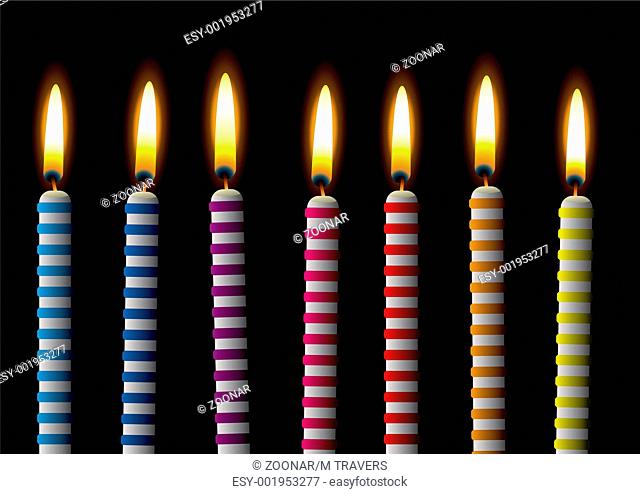 Birthday candle stripe