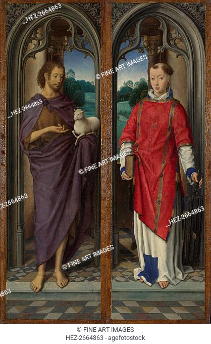 Saint John the Baptist and Saint Lawrence (Panels of the Pagagnotti Triptych), c. 1480