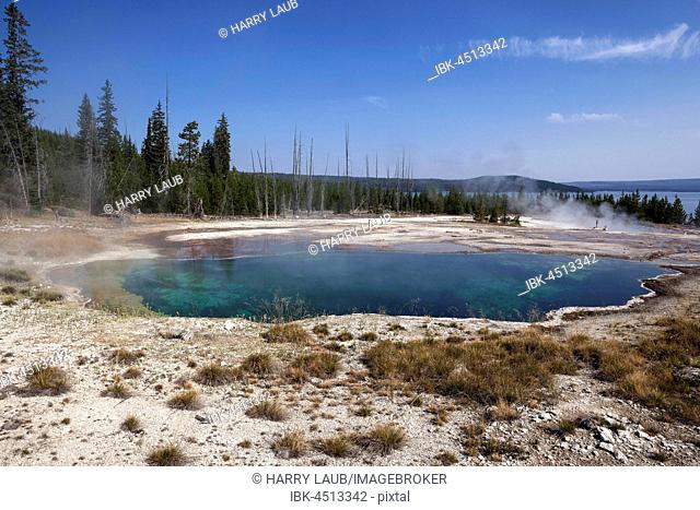 Abyss Pool, West Thumb Geyser Basin, Yellowstone National Park, Wyoming, USA