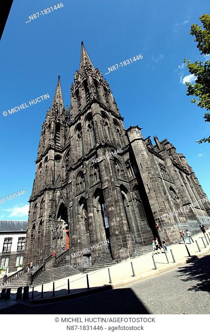 Cathedral, Clermont-Ferrand, Puy-de-Dome, Auvergne, France