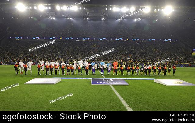 firo: 12/13/2023 Football, Soccer, Men's UEFA Champions League BVB Borussia Dortmund - Paris St.Germain 1:1 Teams, Teams, General