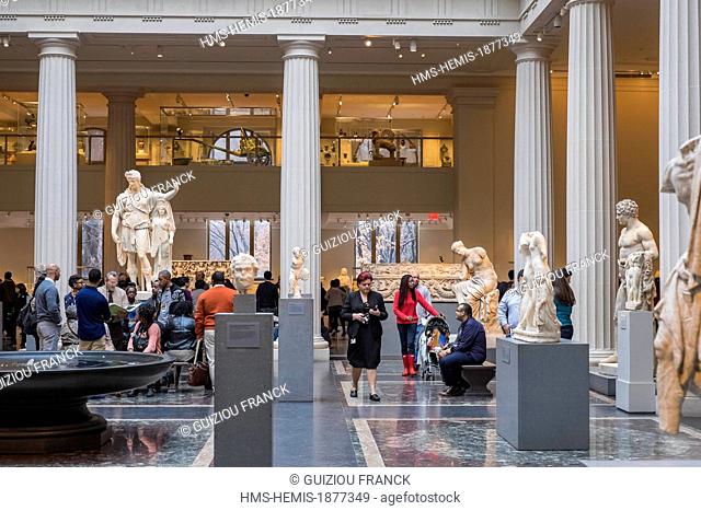 United States, New York, Manhattan, East Side, Metropolitan Museum of Art (MET), gallery of Greek and Roman art