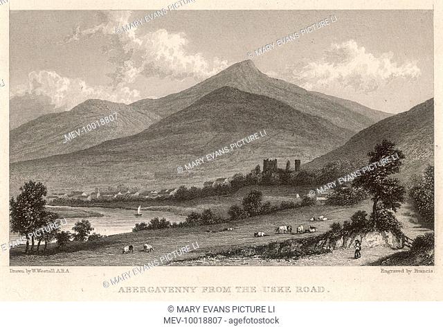 Abergavenny from the Uske Road