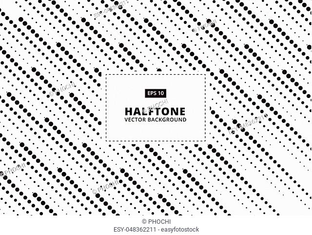 Abstract pattern halftone dots rain. Vector Illustration. Dotted background