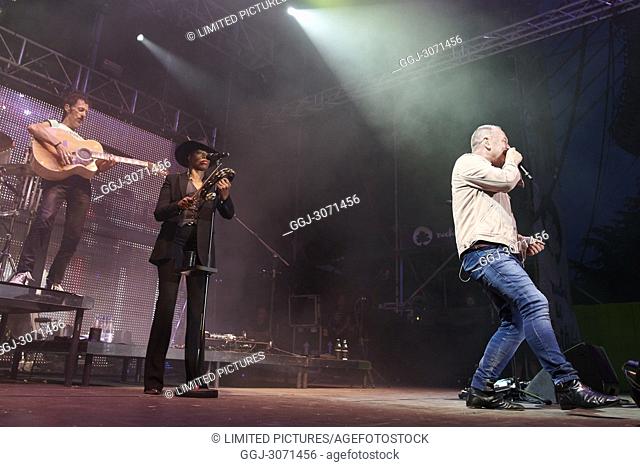 Jim Kerr from Simple Minds performs in concert at Las Noches del Botanico festival 2018 on June 30, 2018 in Madrid, Spain