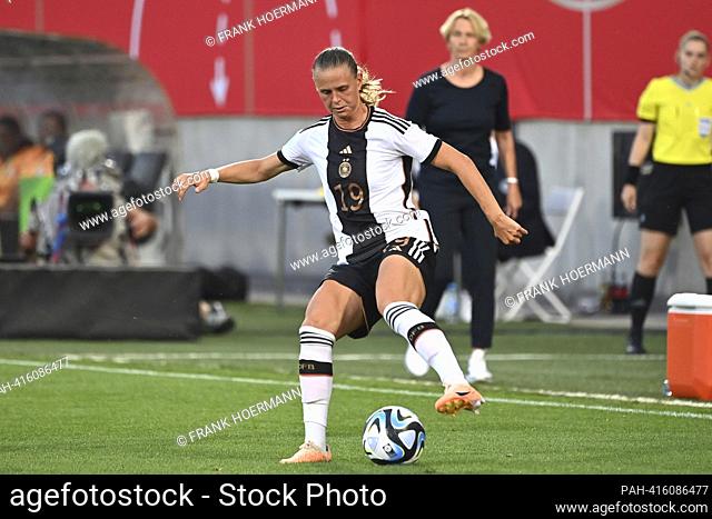 Klara BUEHL (GER), action, single action, single image, cut out, full body shot, whole figure Germany (GER) -Zambia (ZMB) 2-3 on July 7th, 2023