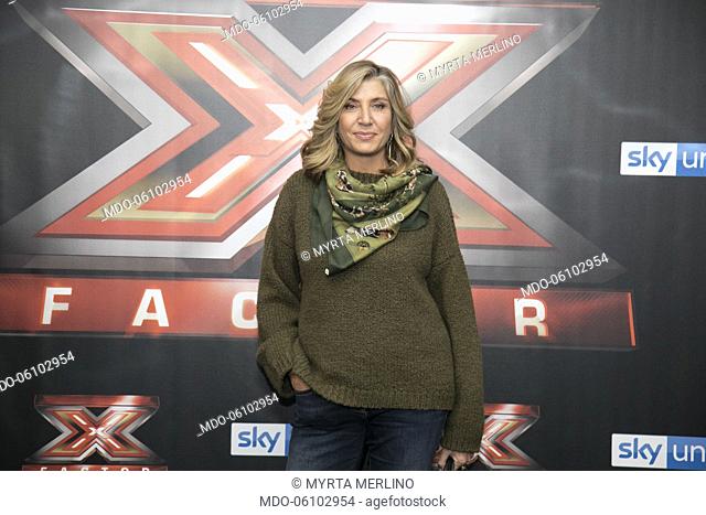 Italian journalist Myrta Merlino photocall of the final night of the talent show X-Factor 2018 at the Assago Forum. Milan, December 13th, 2018