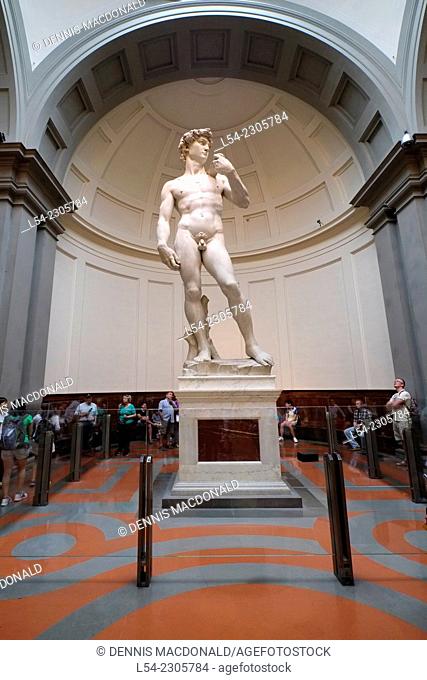 Statue of David Accademia Galllery Florence Italy IT Renaissance EU Europe Tuscany