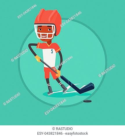 Cartoon illustration of hockey sticks Stock Photos and Images | agefotostock