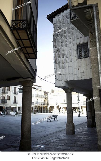 Main square of Barco de Avila, Castille and León. Spain
