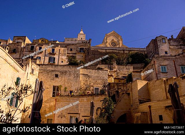 Matera, the European cultural capital city in Italy, famous World Heritage site