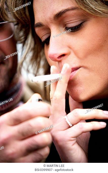 COUPLE SMOKING Worldwide distribution except for South Africa